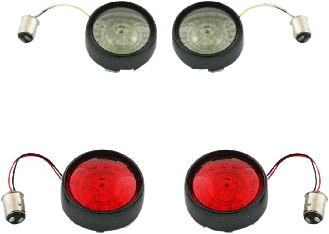CUSTOM DYNAMICS 2020-1597 Full Bullet Turn Signal Conversion Kit - Black