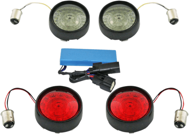 CUSTOM DYNAMICS 2020-1599 Full Bullet Turn Signal Conversion Kit - Black