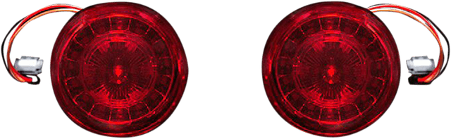 CUSTOM DYNAMICS 2020-1603 Rear Turn Signal Insert - JAE Bases - Red — image 1 of 3