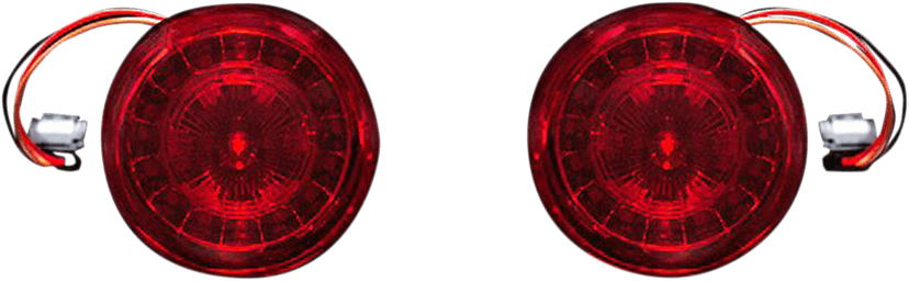 CUSTOM DYNAMICS 2020-1603 Rear Turn Signal Insert - JAE Bases - Red — image 1 of 3