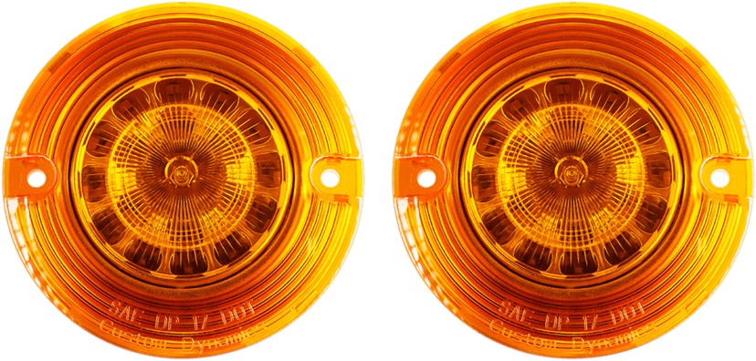 CUSTOM DYNAMICS 2020-1677 Flat Signal Insert - 1156 - Amber