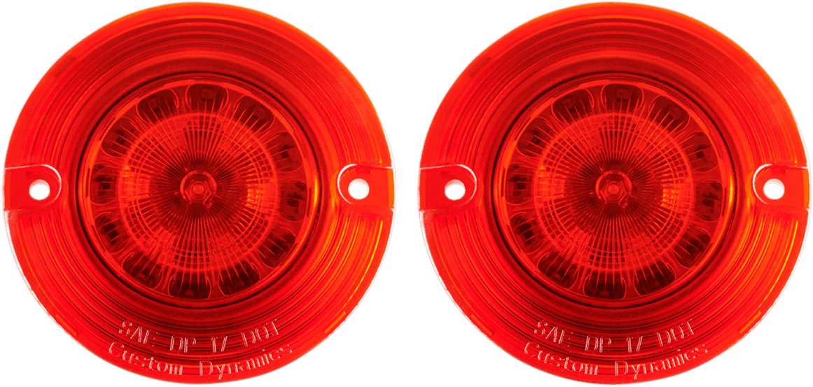 CUSTOM DYNAMICS 2020-1689 Flat Signal Insert - 1156 - Red