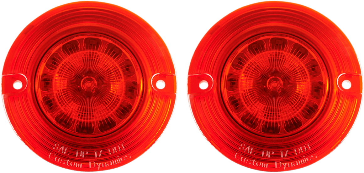 CUSTOM DYNAMICS 2020-1689 Flat Signal Insert - 1156 - Red
