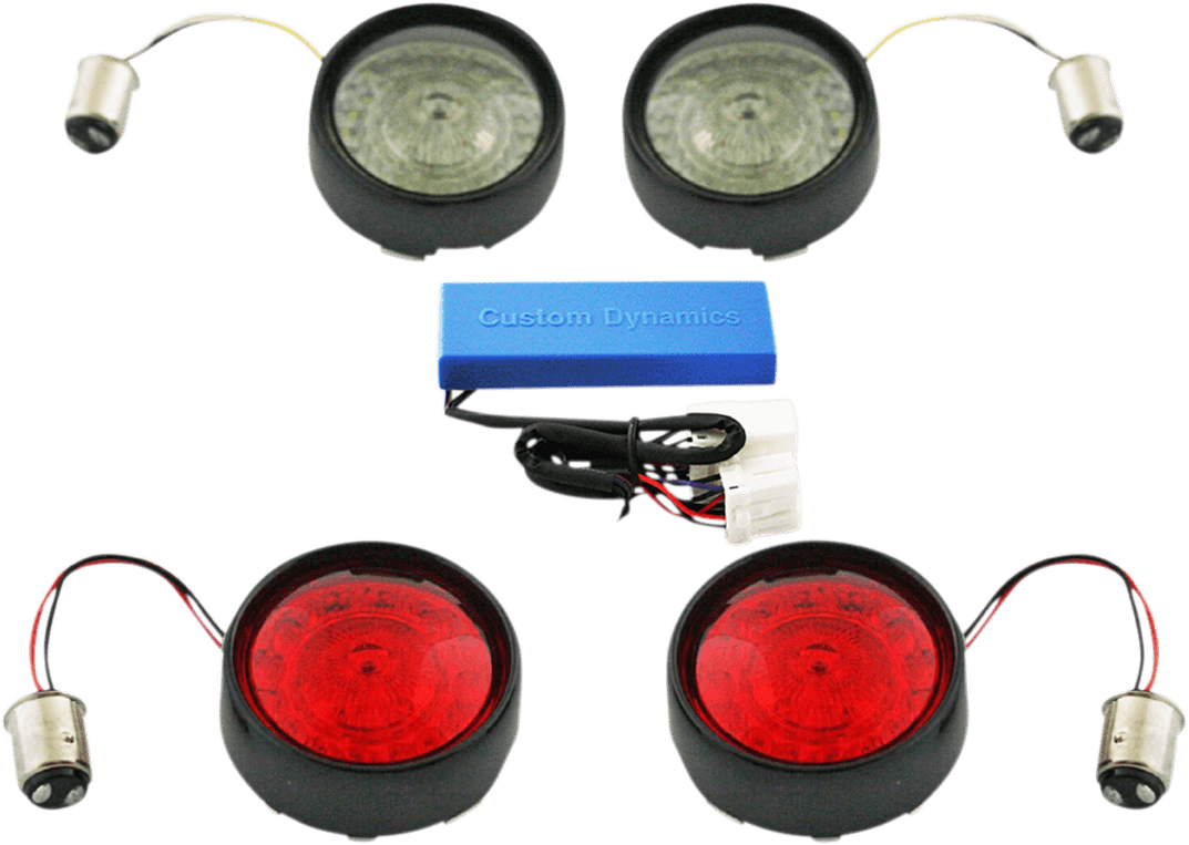 CUSTOM DYNAMICS 2020-1699 Full Bullet Turn Signal Conversion Kit - Black