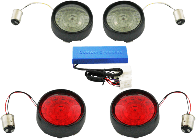 CUSTOM DYNAMICS 2020-1699 Full Bullet Turn Signal Conversion Kit - Black