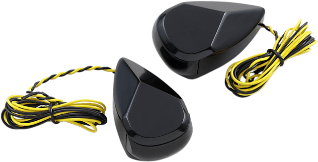 ALLOY ART 2020-1723 Turn Signal - Black - Smoke/Amber