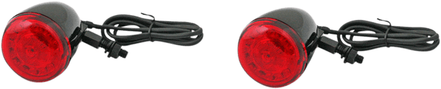 CUSTOM DYNAMICS 2020-1739 ProBEAM® Universal Turn Signals - Gloss Black/Red — image 1 of 2