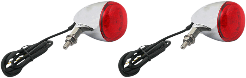CUSTOM DYNAMICS 2020-1740 ProBEAM® Universal Turn Signals - Chrome/Red — image 1 of 2