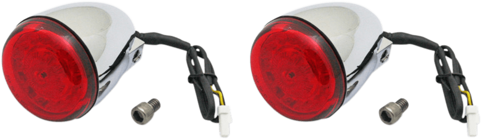 CUSTOM DYNAMICS 2020-1746 ProBEAM® Turn Signals - Chrome/Red