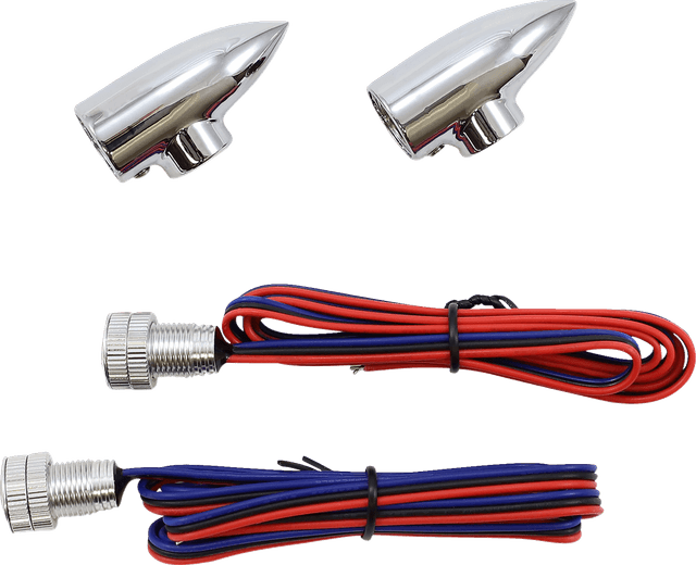 PAUL YAFFE BAGGER NATION 2020-1798 Marker Lights - Lightning Bullet - Amber - Chrome — image 1 of 2