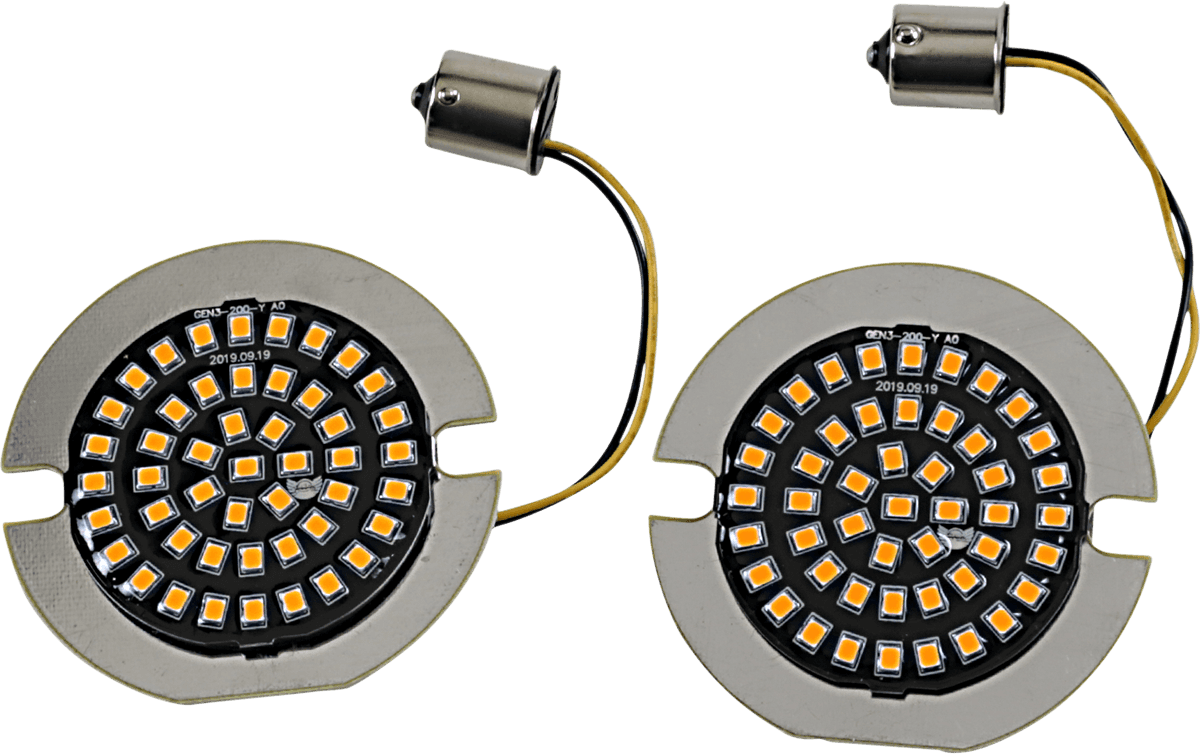 DRAG SPECIALTIES 2020-1810 Flat-Style Turn Signal Insert - Amber