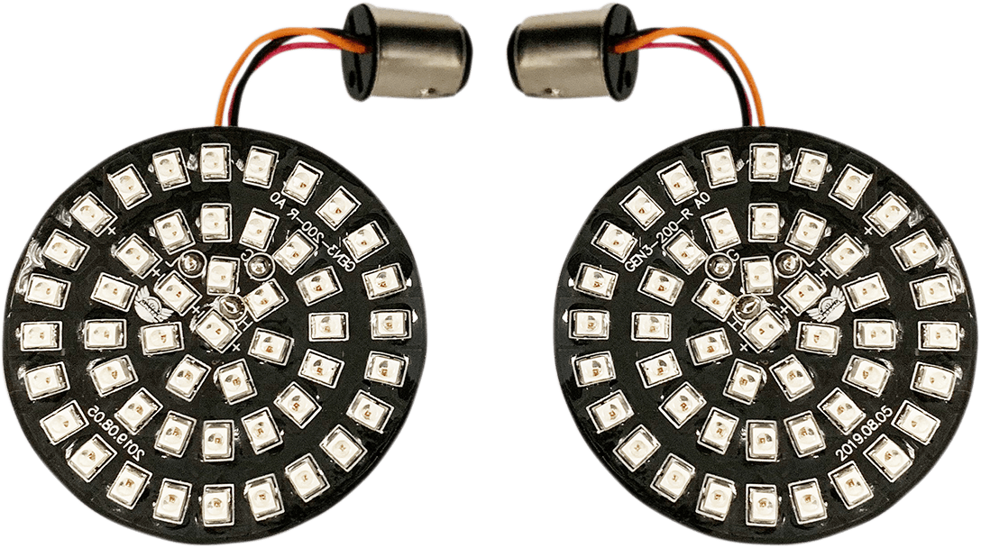 DRAG SPECIALTIES 2020-1813 Bullet-Style Turn Signal Insert - Red