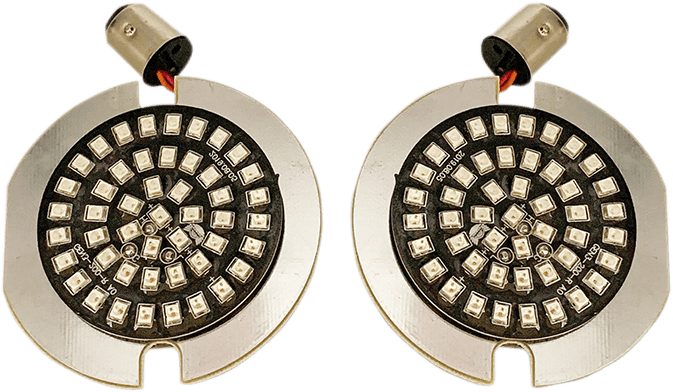 DRAG SPECIALTIES 2020-1814 Flat-Style Turn Signal Insert - Red