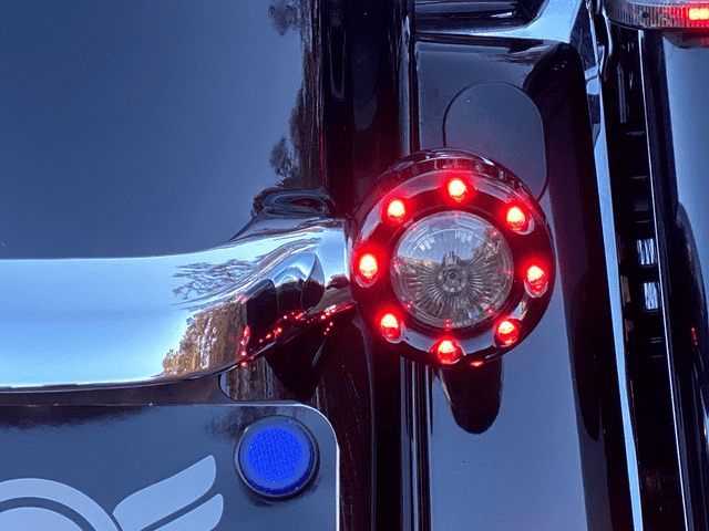 CUSTOM DYNAMICS 2020-1877 Bullet Turn Signal 1157 - Black - Red Lens — image 2 of 2