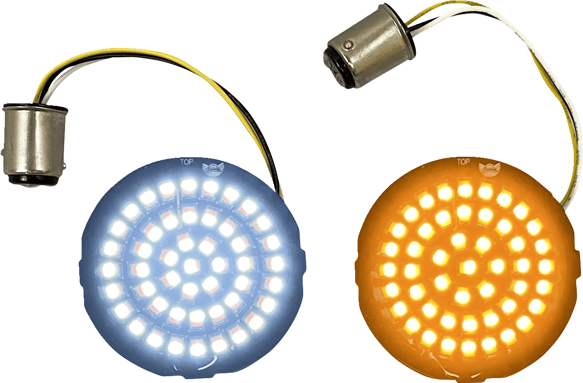 CUSTOM DYNAMICS 2020-1881 Amber/White LED Turn Signal Inserts