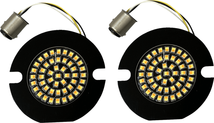 CUSTOM DYNAMICS 2020-1882 Amber/White LED Turn Signal Inserts — image 2 of 2