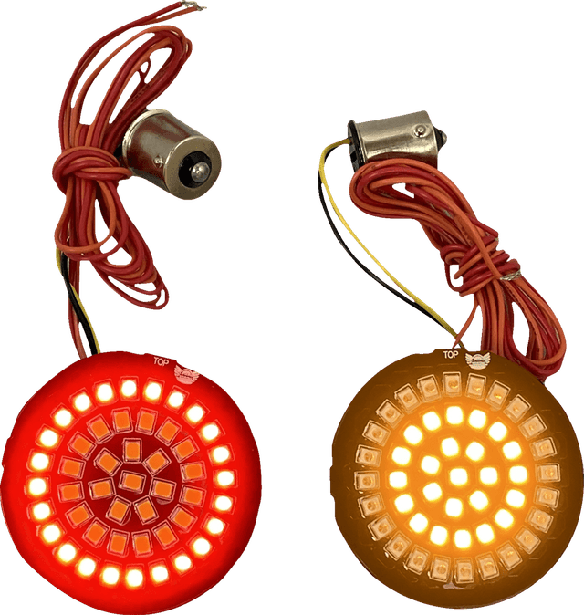 CUSTOM DYNAMICS 2020-1890 Bullet Rear Turn Signal - 1156 - Amber Lens — image 1 of 2