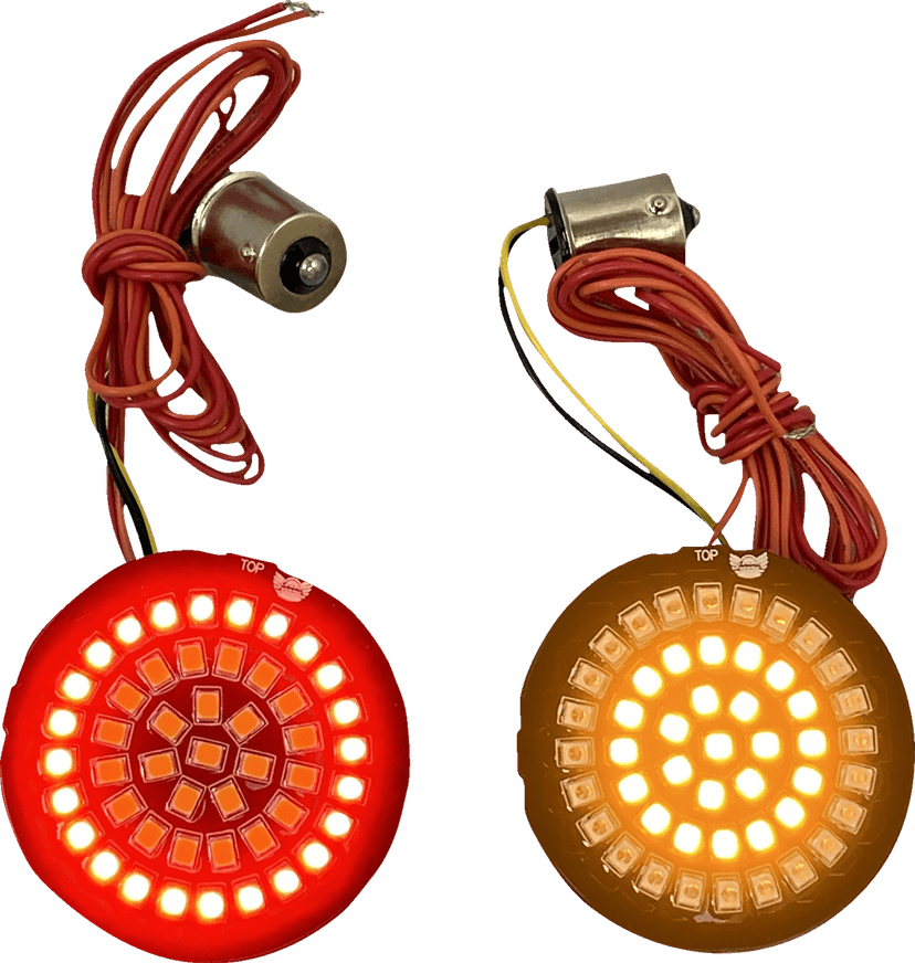 CUSTOM DYNAMICS 2020-1890 Bullet Rear Turn Signal - 1156 - Amber Lens — image 1 of 2