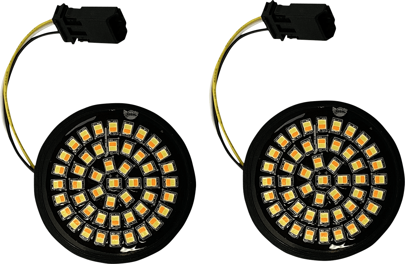 CUSTOM DYNAMICS 2020-1908 LED Turn Signal Insert - Amber/White - CVO