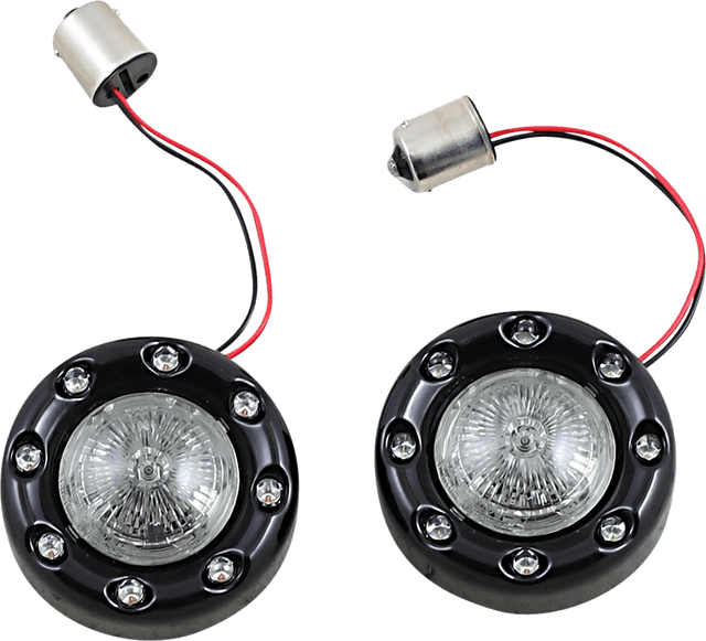 CUSTOM DYNAMICS 2020-1936 Bullet Turn Signal 1156 - Black - Smoke Lens — image 1 of 3