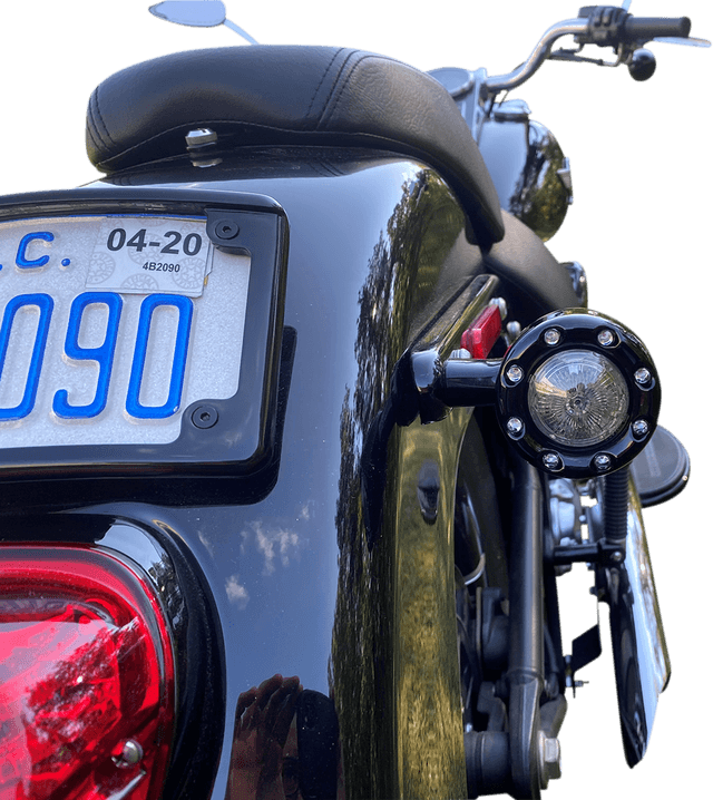 CUSTOM DYNAMICS 2020-1936 Bullet Turn Signal 1156 - Black - Smoke Lens — image 2 of 3