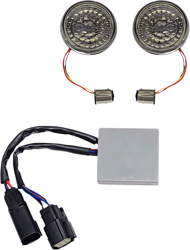 CUSTOM DYNAMICS 2020-1995 Turn Signal Inserts - Amber/Red - Harley-Davidson® — image 2 of 3