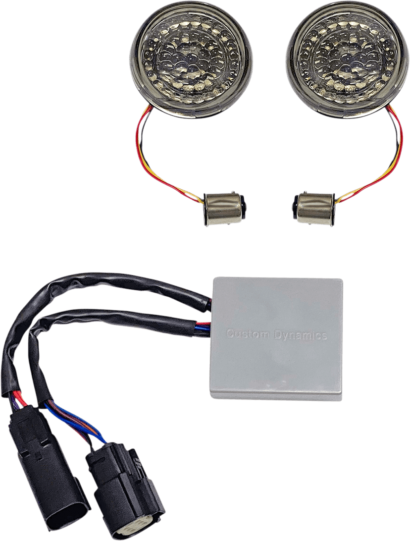 CUSTOM DYNAMICS 2020-1995 Turn Signal Inserts - Amber/Red - Harley-Davidson® — image 2 of 3