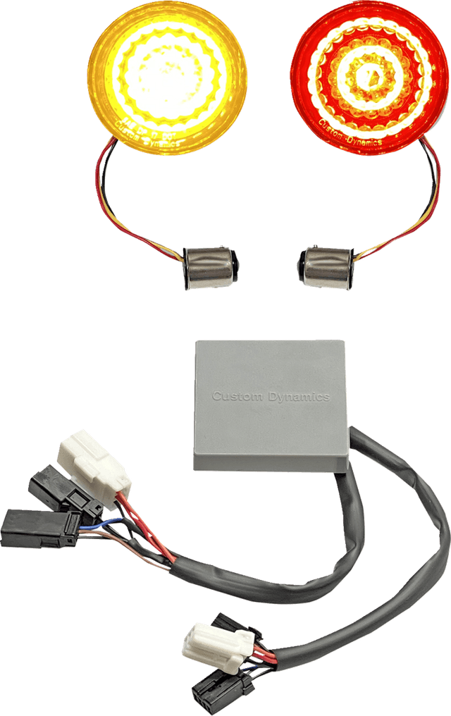 CUSTOM DYNAMICS 2020-2122 Turn Signal Inserts - Amber/Red - Harley-Davidson® — image 1 of 3
