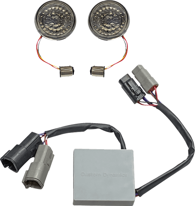 CUSTOM DYNAMICS 2020-2123 Turn Signal Inserts - Amber/Red - Harley-Davidson® — image 2 of 2