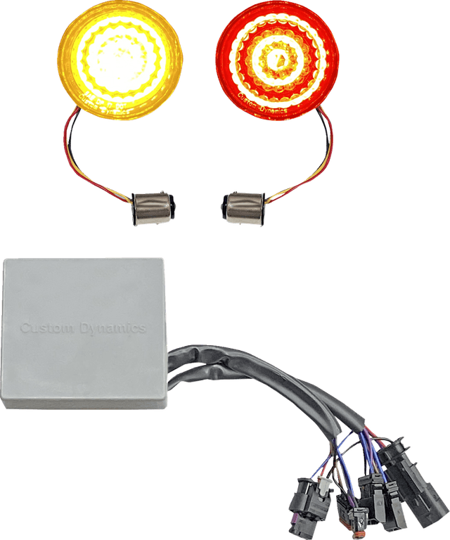 CUSTOM DYNAMICS 2020-2124 Turn Signal Inserts - Amber/Red - Harley-Davidson® — image 1 of 3