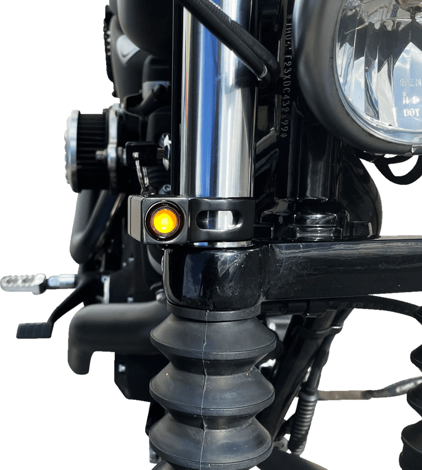 JOKER MACHINE 2020-2142 Turn Signal - 39 mm - Amber - Black — image 8 of 14