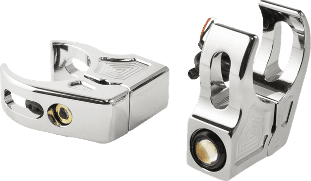 JOKER MACHINE 2020-2143 Turn Signal - 39 mm - Amber - Chrome — image 2 of 5