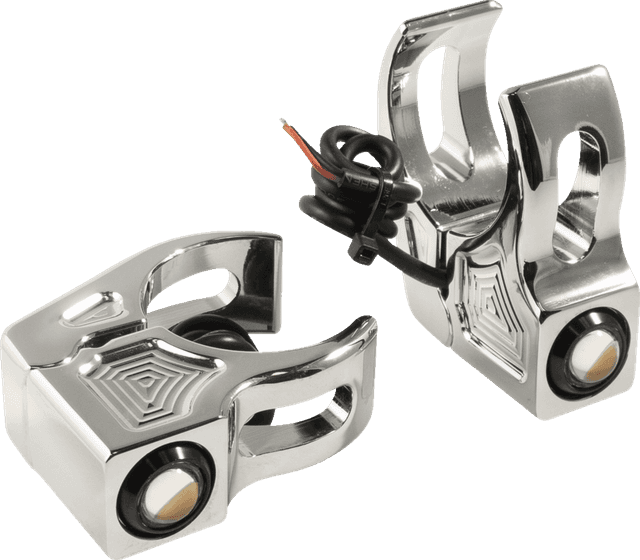 JOKER MACHINE 2020-2143 Turn Signal - 39 mm - Amber - Chrome — image 4 of 5