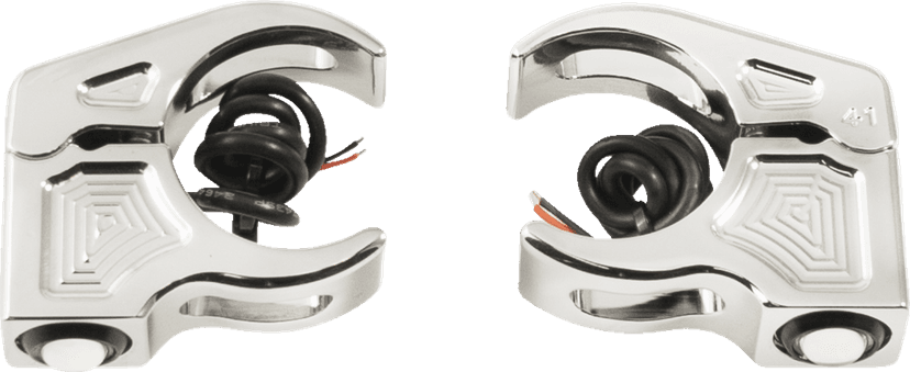 JOKER MACHINE 2020-2143 Turn Signal - 39 mm - Amber - Chrome — image 5 of 5