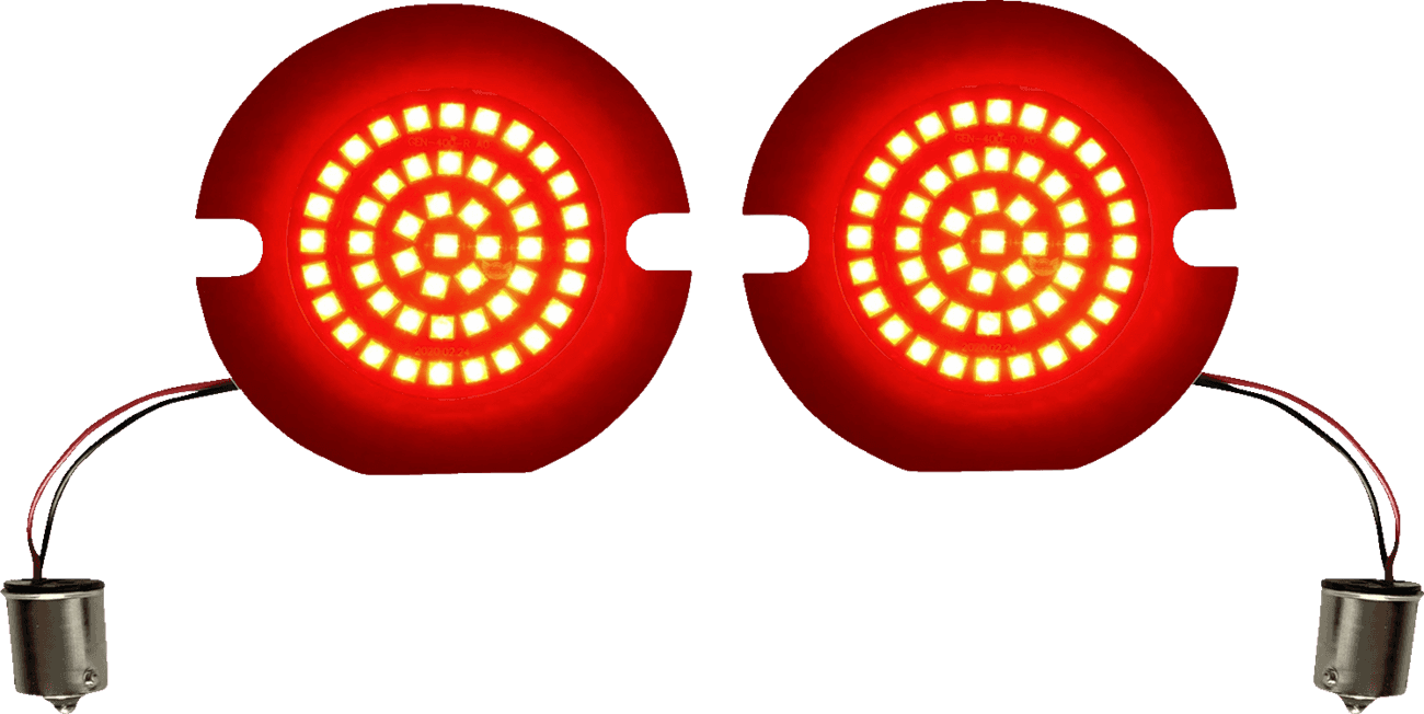 CUSTOM DYNAMICS 2020-2159 Turn Signal Insert - LED - Red - Flat