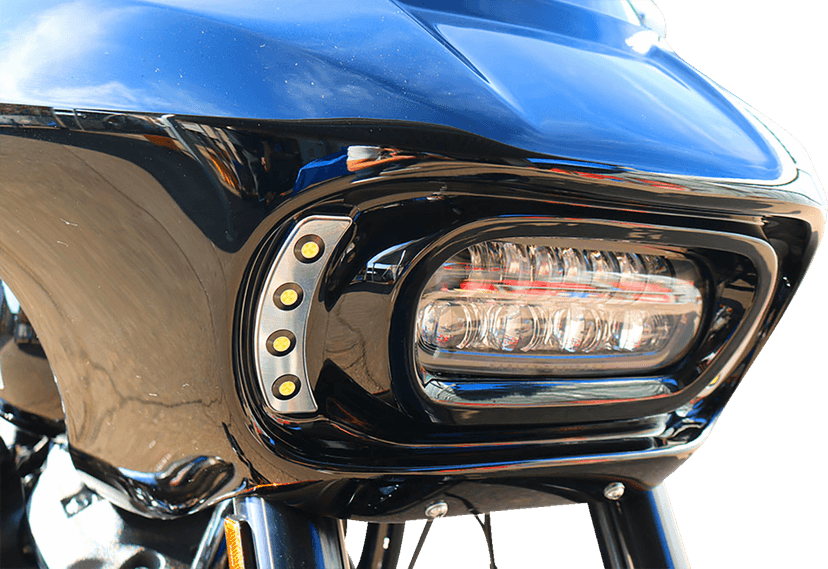 PAUL YAFFE BAGGER NATION 2020-2182 Quad Pod Running Light Kit - Fairing Mounted - Satin