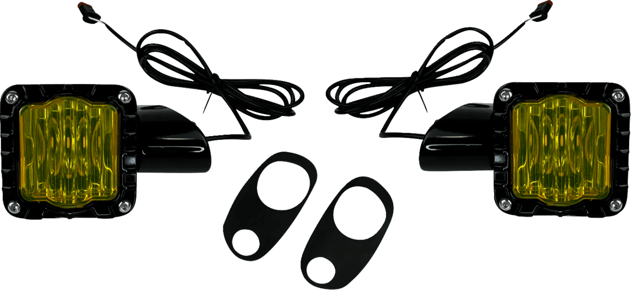 CUSTOM DYNAMICS 2020-2215 LED Turn Signals - Black -Yellow Lens - Road Glide