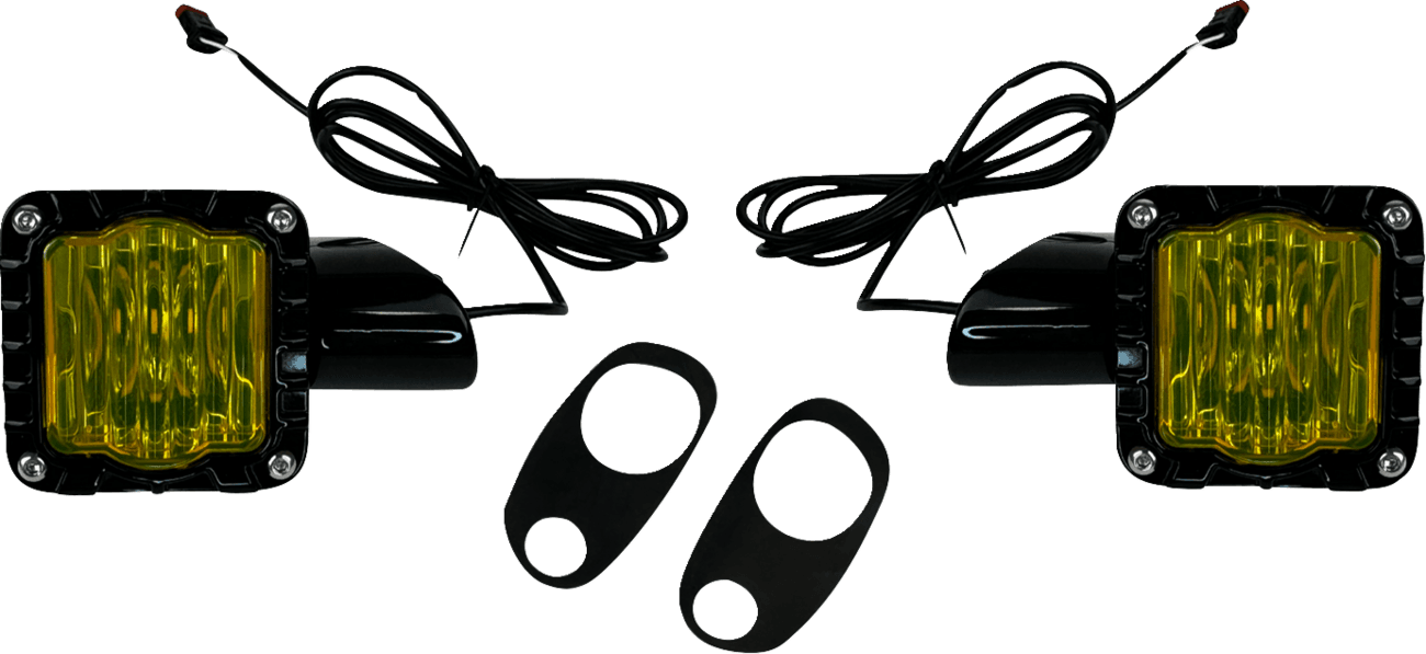 CUSTOM DYNAMICS 2020-2215 LED Turn Signals - Black -Yellow Lens - Road Glide