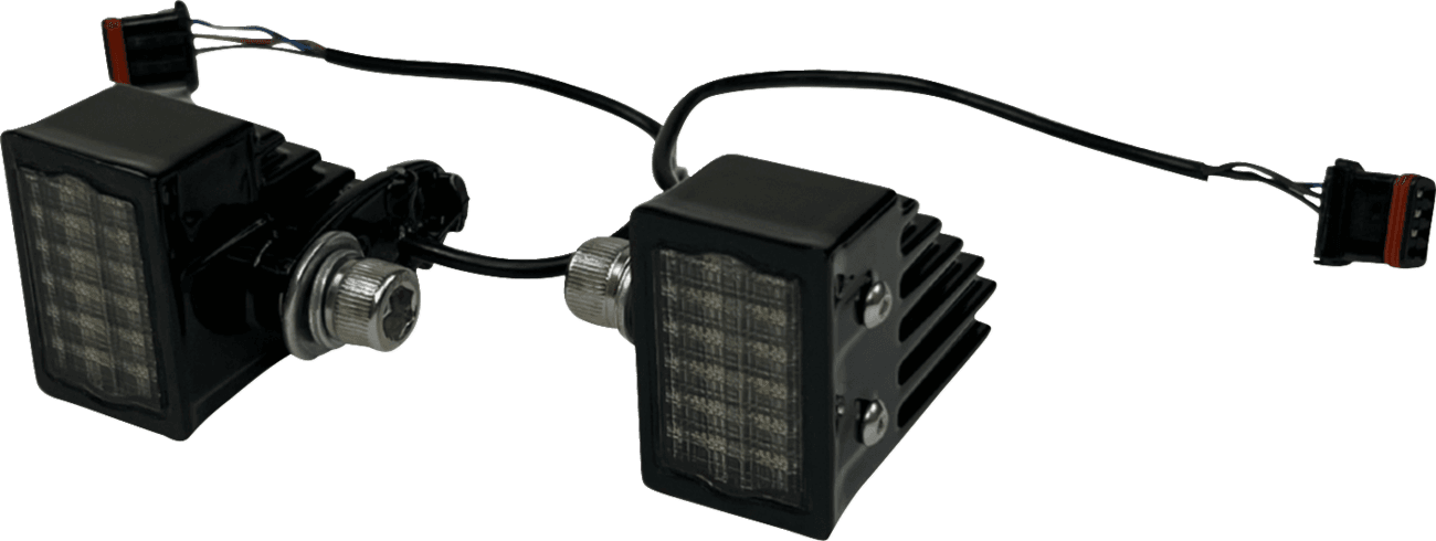 CUSTOM DYNAMICS 2020-2216 LED Turn Signals - Front - Gloss Black