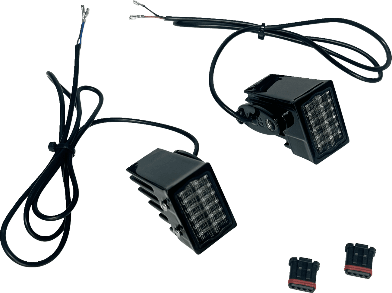 CUSTOM DYNAMICS 2020-2292 Rear Strut Mount LED Turn Signals - Black with Smoke Lens