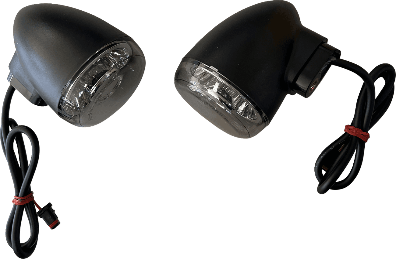 DRAG SPECIALTIES 2020-2313 Turn Signal - Rear - Smoke/Amber - Black