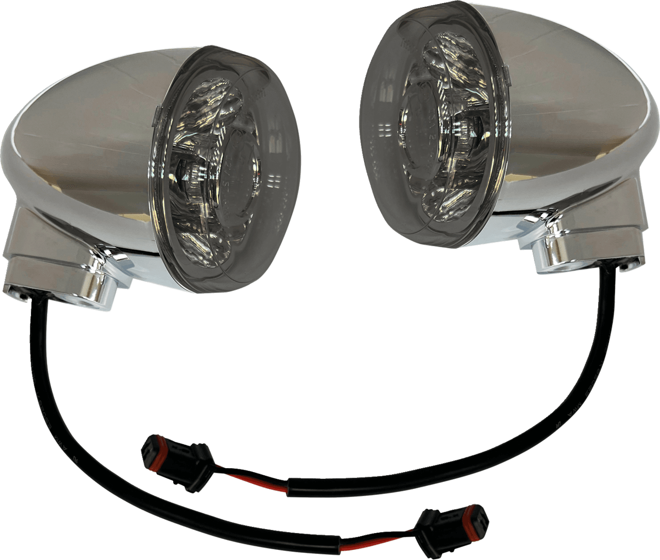 DRAG SPECIALTIES 2020-2315 Turn Signal - Rear - Smoke/Amber - Chrome