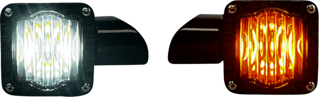 CUSTOM DYNAMICS 2020-2333 Turn Signal - Shark Demon™ - LED - Front - Smoke Lens — image 1 of 3