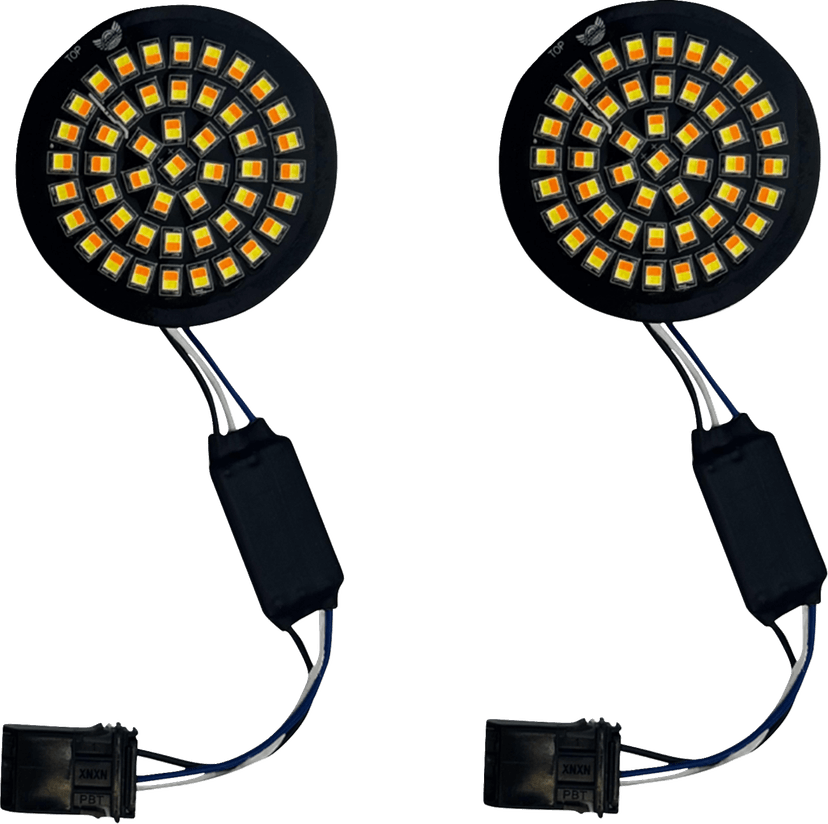 CUSTOM DYNAMICS 2020-2381 Genesis® 4 Front Turn Signals - Amber/White — image 2 of 2