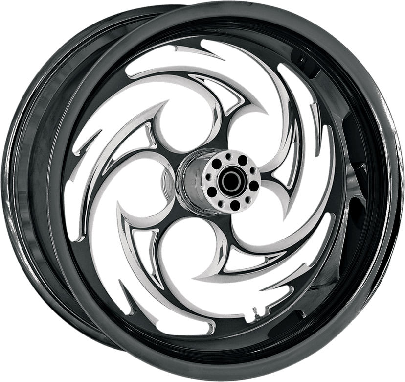 RC COMPONENTS 0202-1449 Wheel - Savage Eclipse - Rear - Single Disc/with ABS - Black Eclipse - 18x5.50 - '09-'23 FL