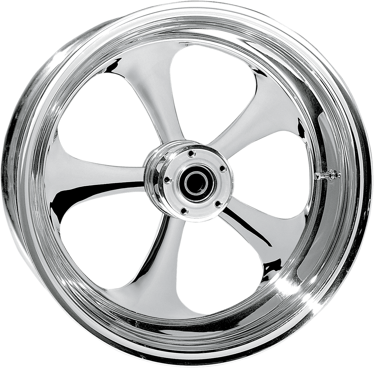 RC COMPONENTS 0202-1631 Wheel - Nitro - Rear - Single Disc/without ABS - Chrome - 16x3.5