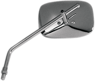 EMGO 2021710 Mirror - Die-Cast - Plain - Side View - Rectangle - M10 x 1.25 - Chrome - Left/Right