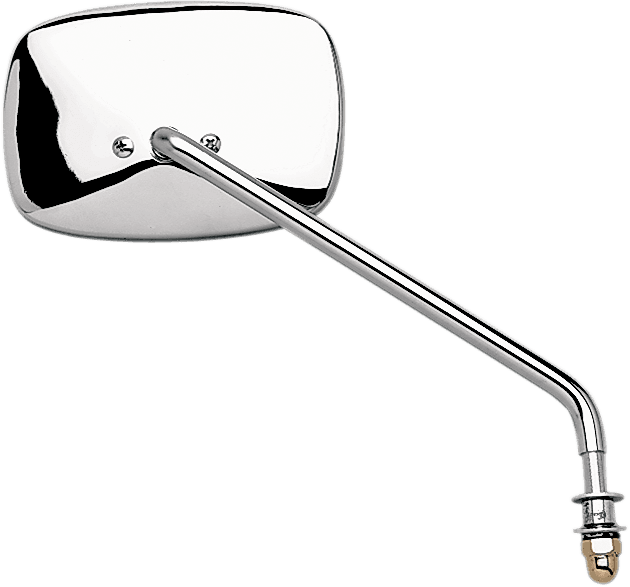 EMGO 2021711 Mirror - Side View - Plain Face/Rectangle - Long Stem - Right - Screw-In - Each