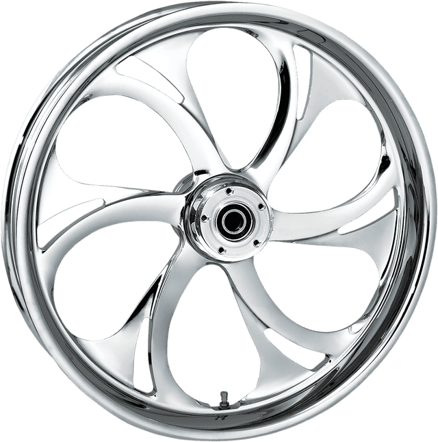 RC COMPONENTS 0202-1858 Wheel - Recoil - Rear - Single Disc/without ABS - Chrome - 16x3.5 - '02-'07 FLT