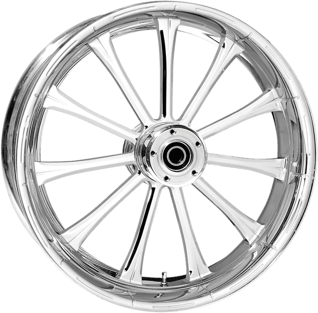 RC COMPONENTS 0202-2135 Wheel - Exile - Rear - Single Disc/with ABS - Chrome - 18x5.5 — image 1 of 2